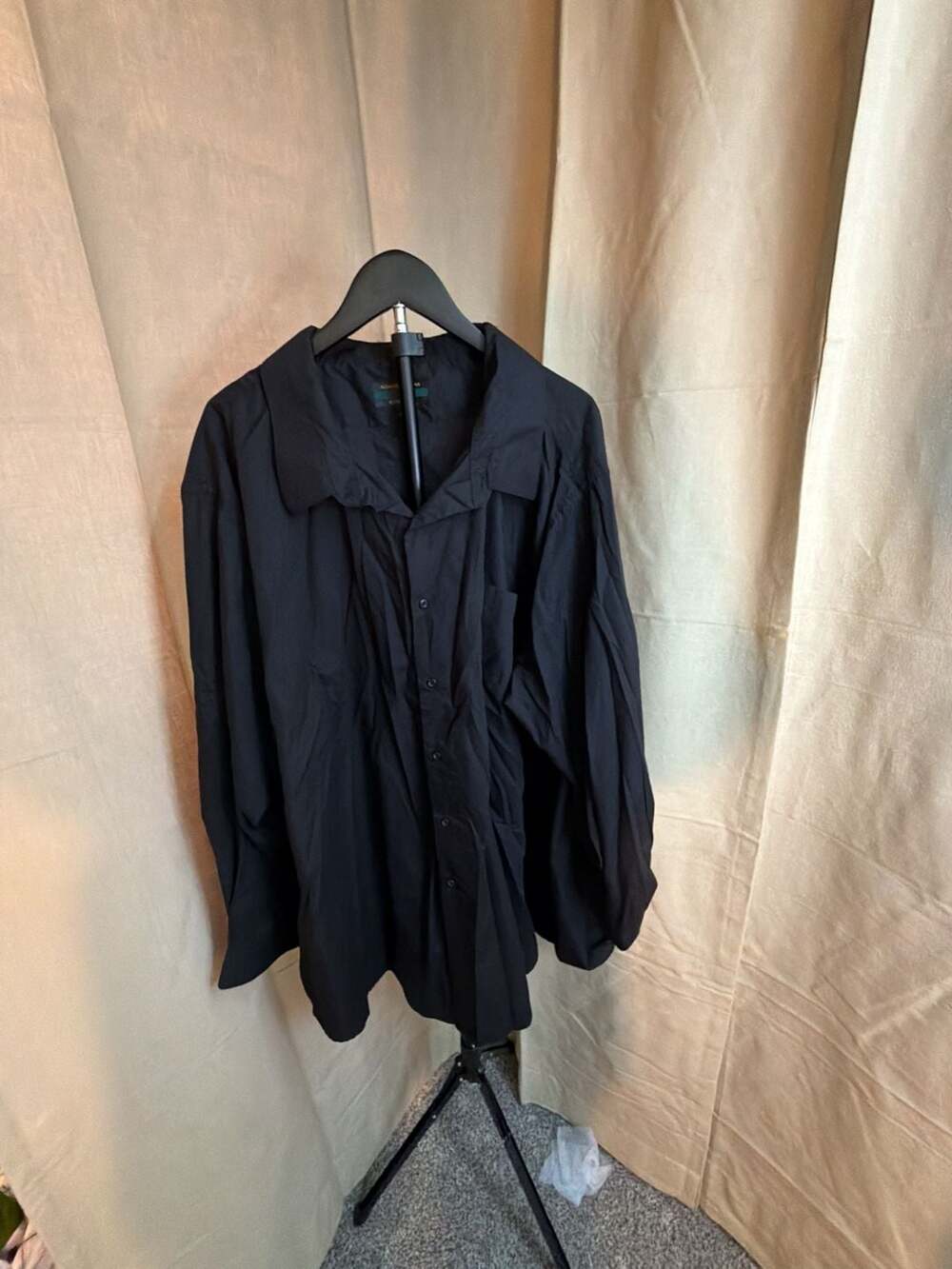 Alexander Julian Colours Men's Black Long Sleeve Button Up Dress Shirt